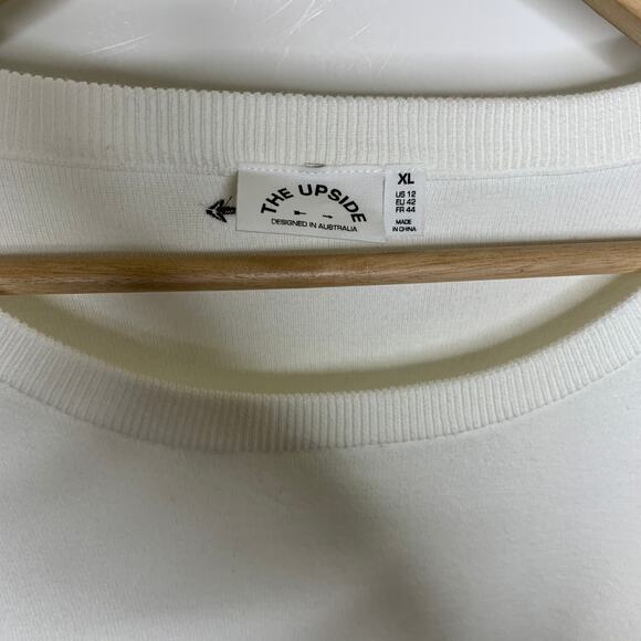 The Upside Halti Ulla White Oversized Knit Sweater Women's XL - Picture 6 of 15